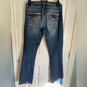 Silver Avery Slim Bootcut Jeans 31